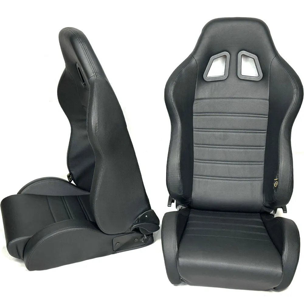 Pair BB4 Reclining Tilting Bucket Sports Seats Universal Design