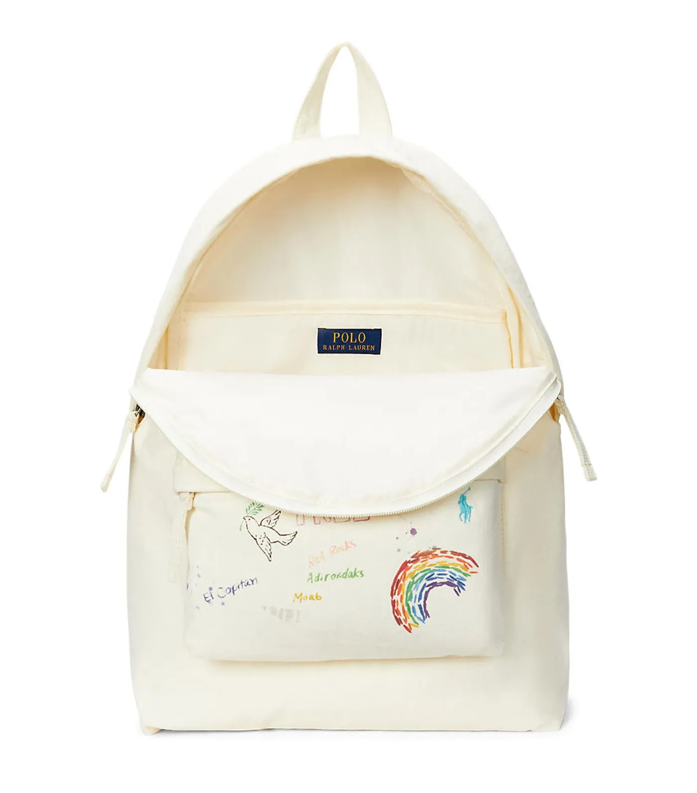 Peace Love Polo Canvas Backpack