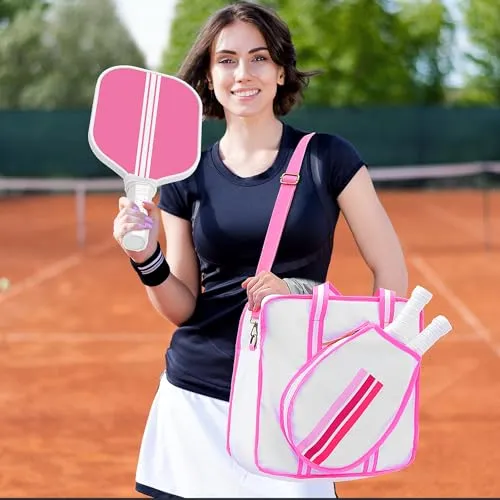 Pickleball Bag Pickleball Paddles Set USAPA Approved,Durable Fiberglass Surface Lightweight and Durable, Pickleball Bag, 4 Pickleball Balls, 2 Fiberglass Pickleball Paddles- Perfect for Beginners