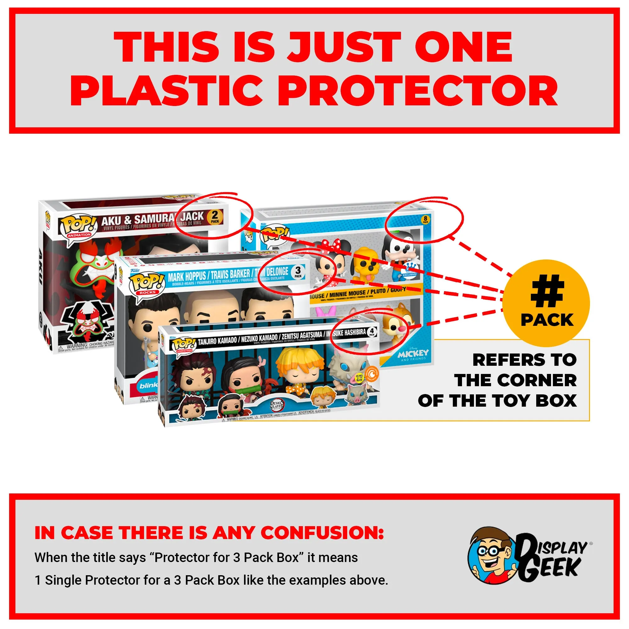 Pop Protector for 2 Pack The Hardy Boyz Funko Pop