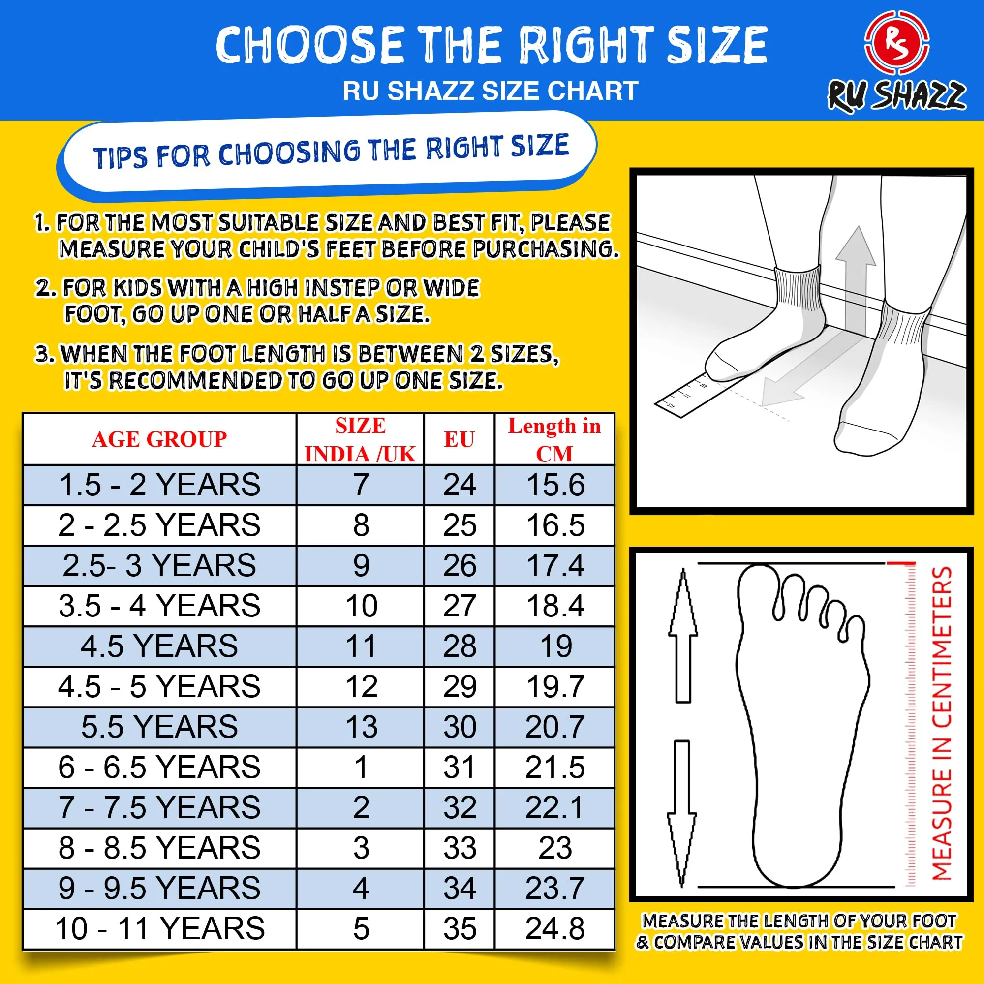 RU SHAZZ Casual Shoes for Kids Boys & Girls Sporty Design Slip-On Light Weight Sneakers for Children-Model-New GEN,Size-13,Grey