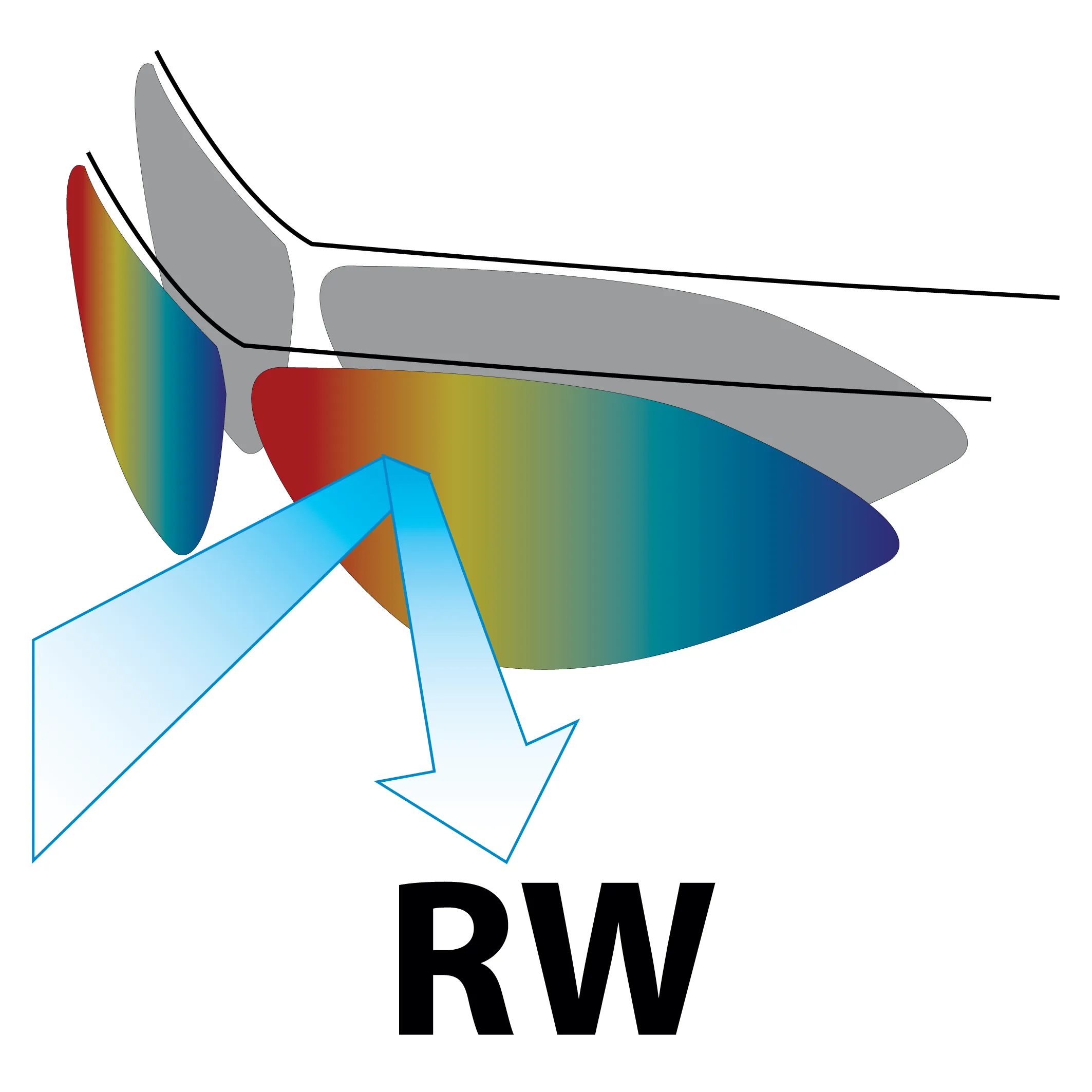 Salice 025 RWX Mirror Light Adaptive Black