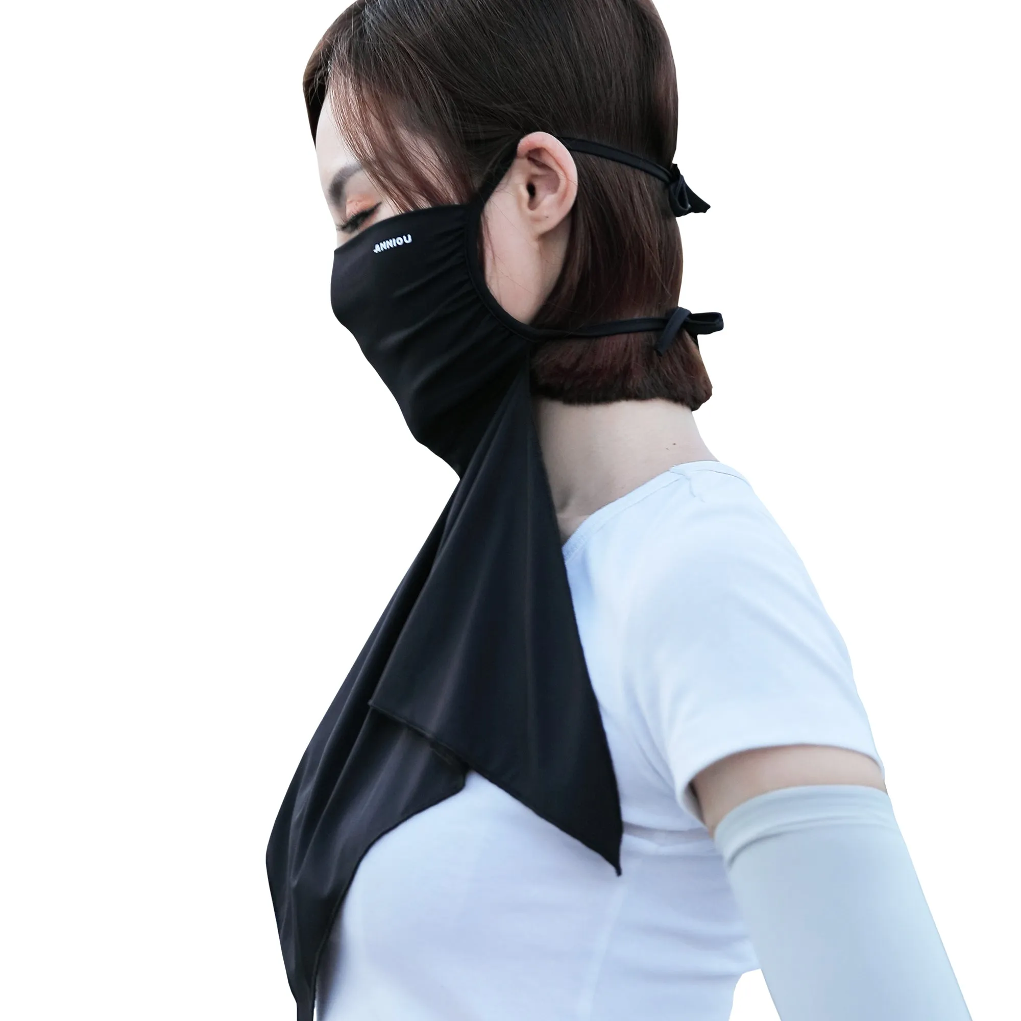 Sidiou Group Anniou Summer Women Cool Ice Silk Sunscreen Headwear UPF 50  Anti UV Protective Face Cover For Motorcycle Running