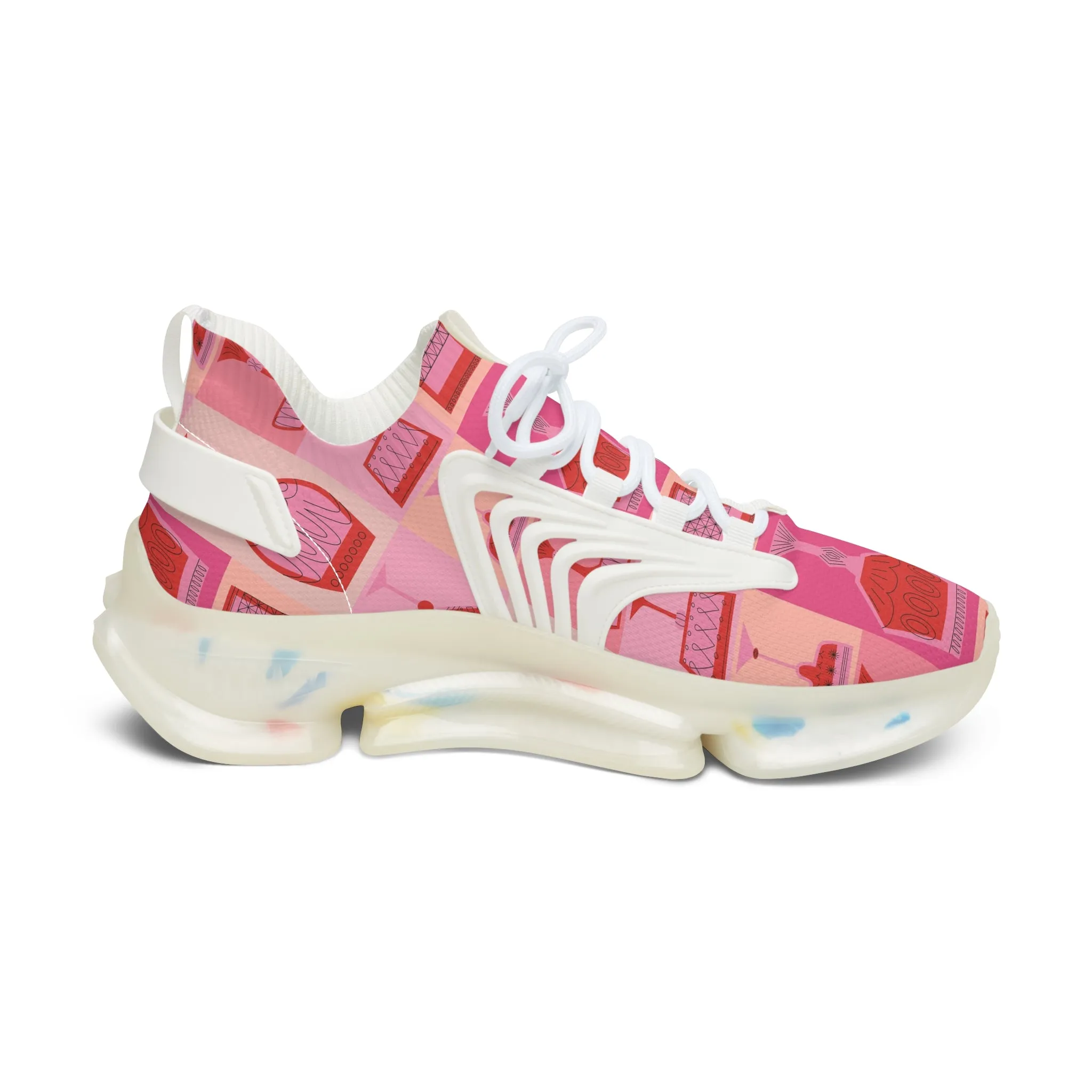 Strawberry Cocktails Women's Mesh Sneakers