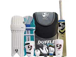 Summer Camp Kashmir Cricket Kit for All Ages | Black/Grey - Size SH