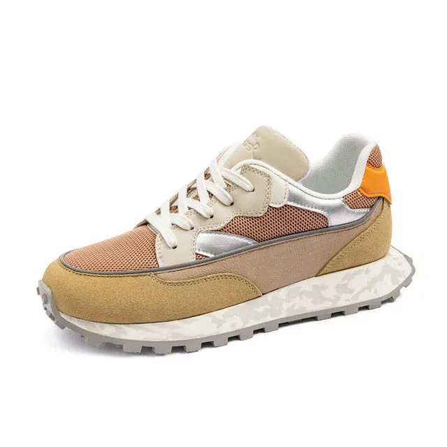Sunset Blue Marble Style Low-Top Sneakers