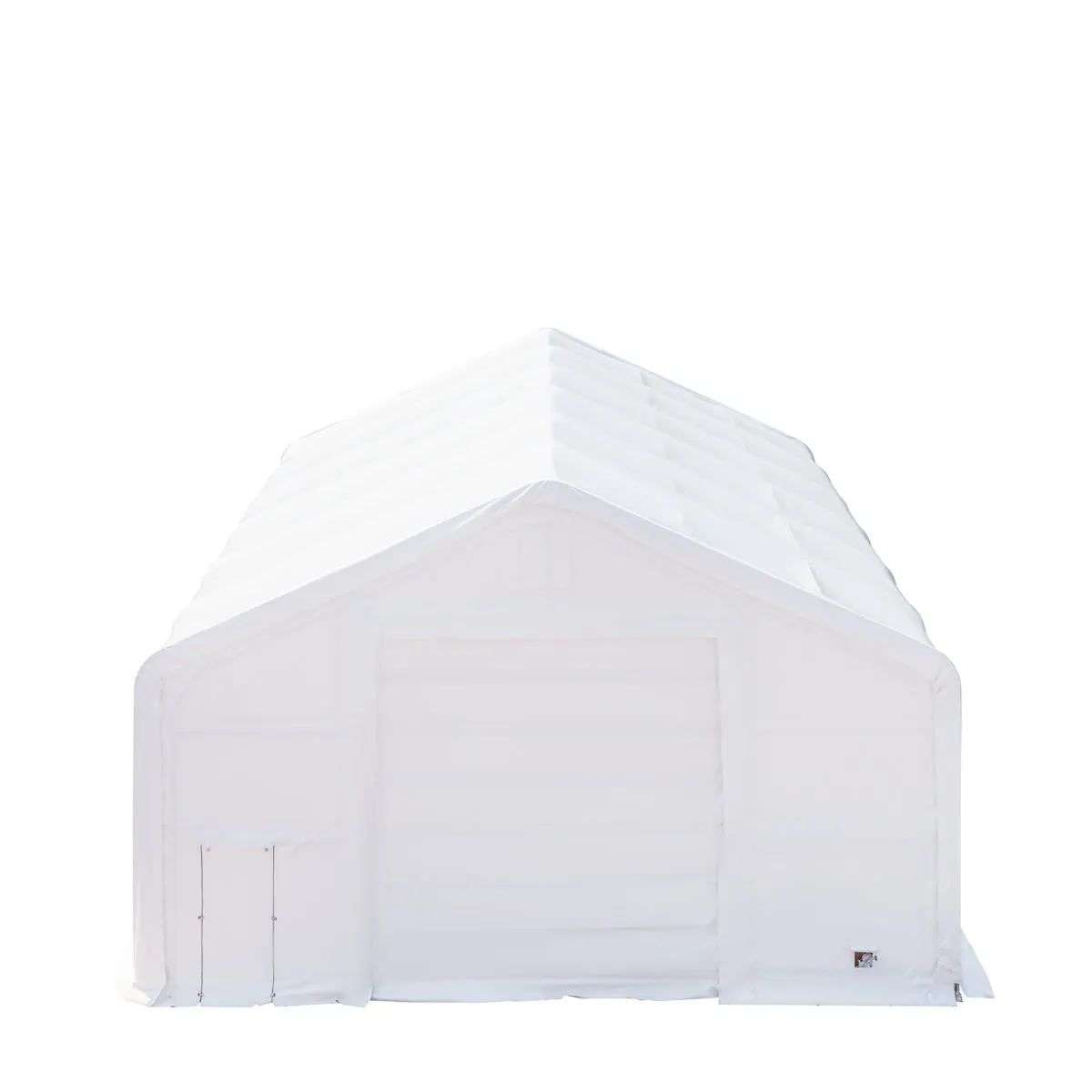 TMG Industrial 30' x 60' Dual Truss Storage Shelter with Heavy Duty 17 oz PVC Cover & Drive Through Doors, TMG-DT3061