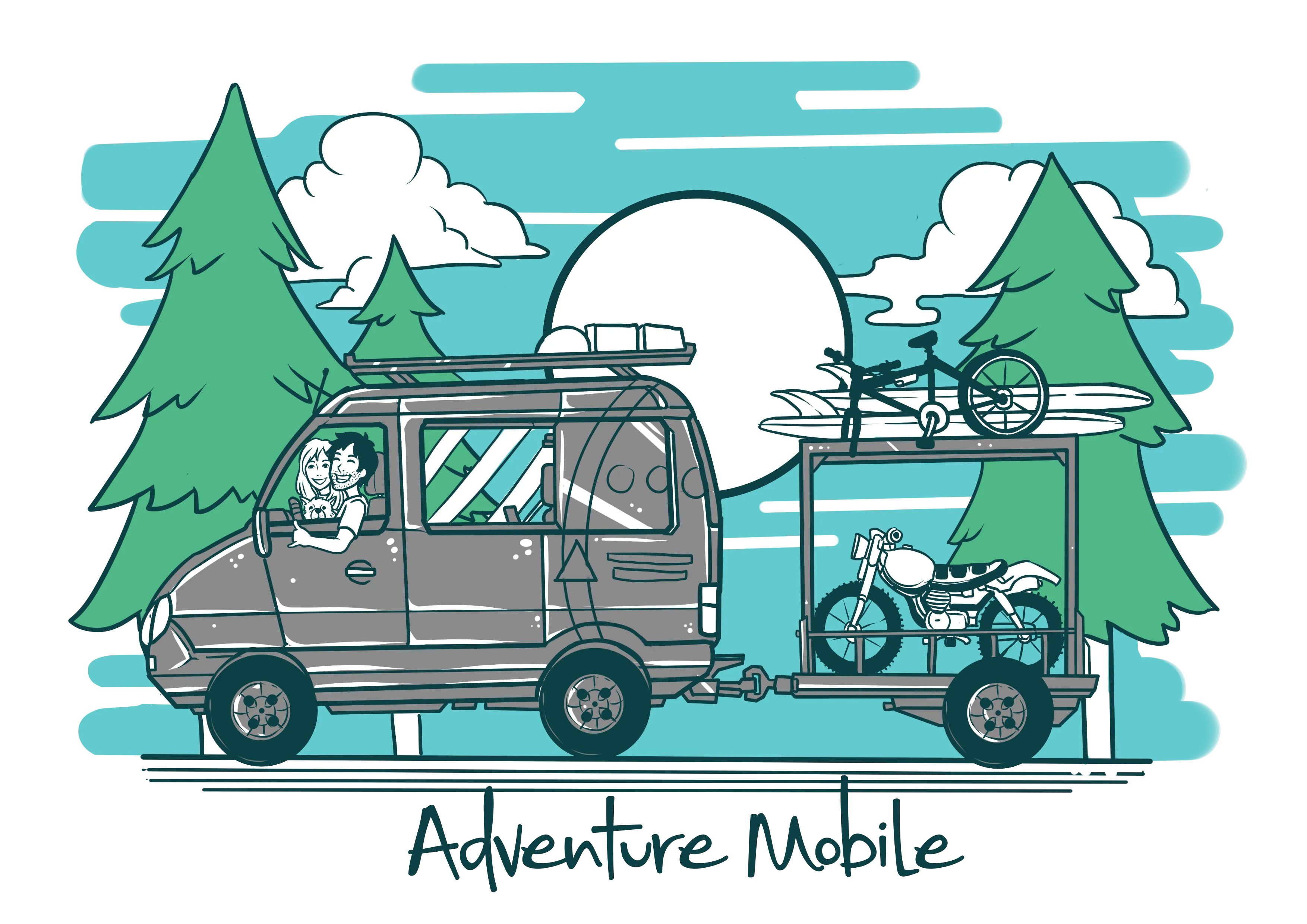 Van Life  Overland adventure T shirt!