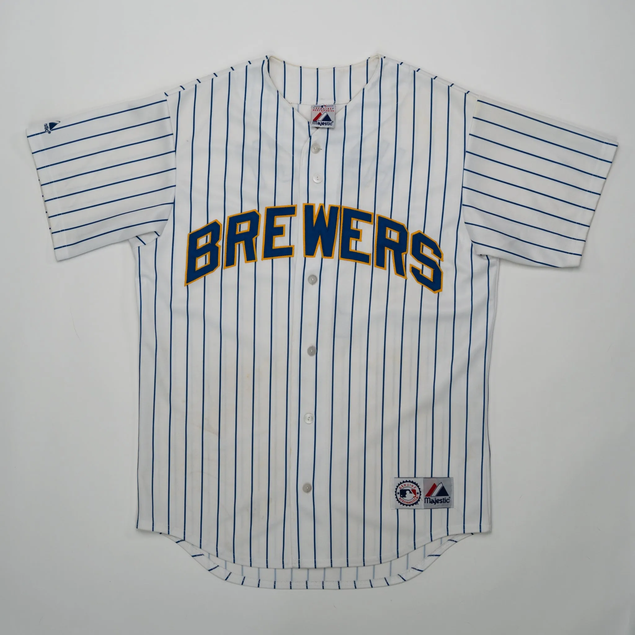 Vintage Milwaukee Brewers MLB Hardy Majestic Jersey (M)