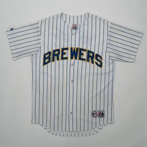 Vintage Milwaukee Brewers MLB Hardy Majestic Jersey (M)
