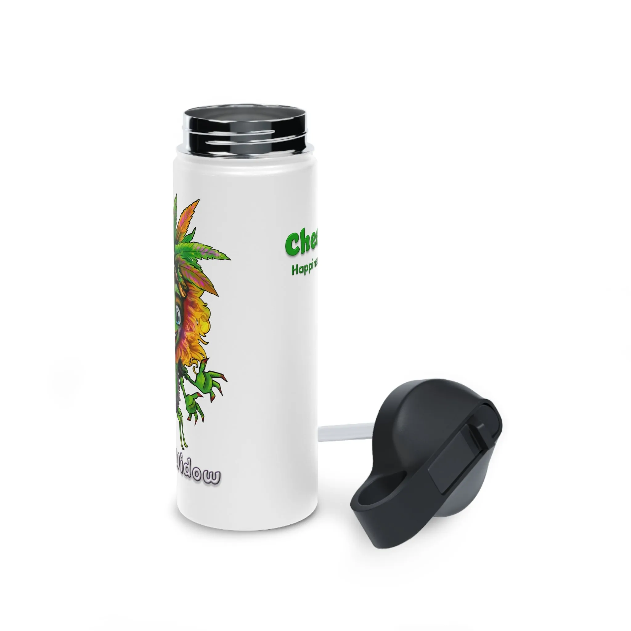 Water Bottle Stainless Steel - WhiteWidow