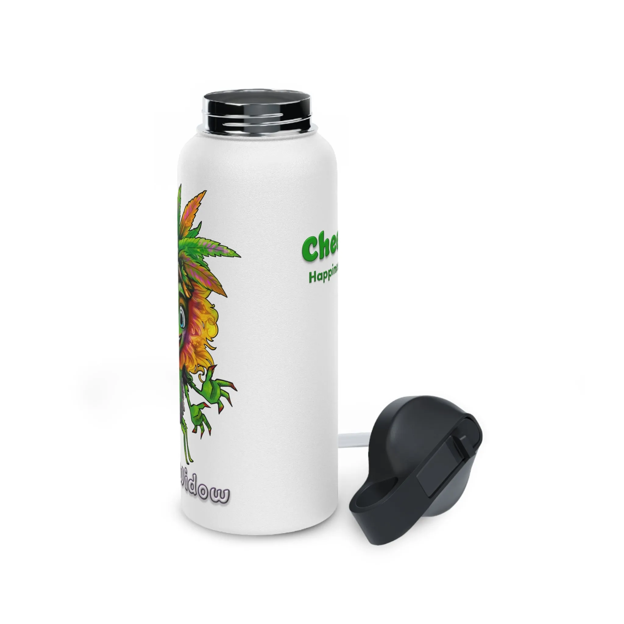 Water Bottle Stainless Steel - WhiteWidow