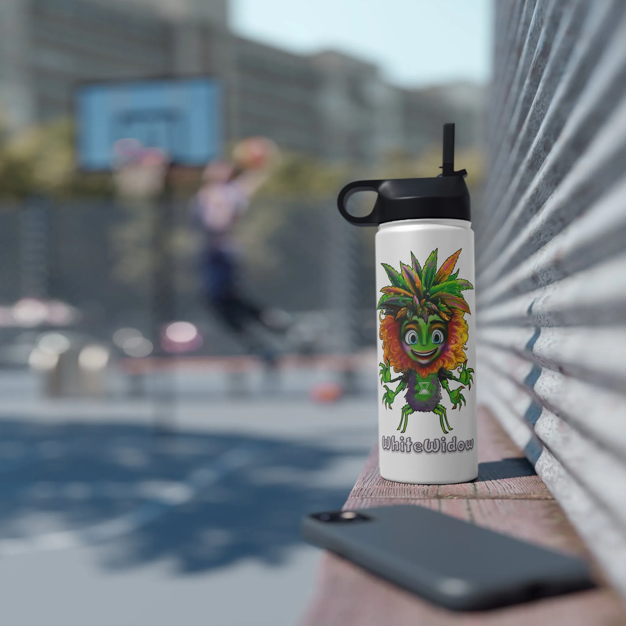 Water Bottle Stainless Steel - WhiteWidow