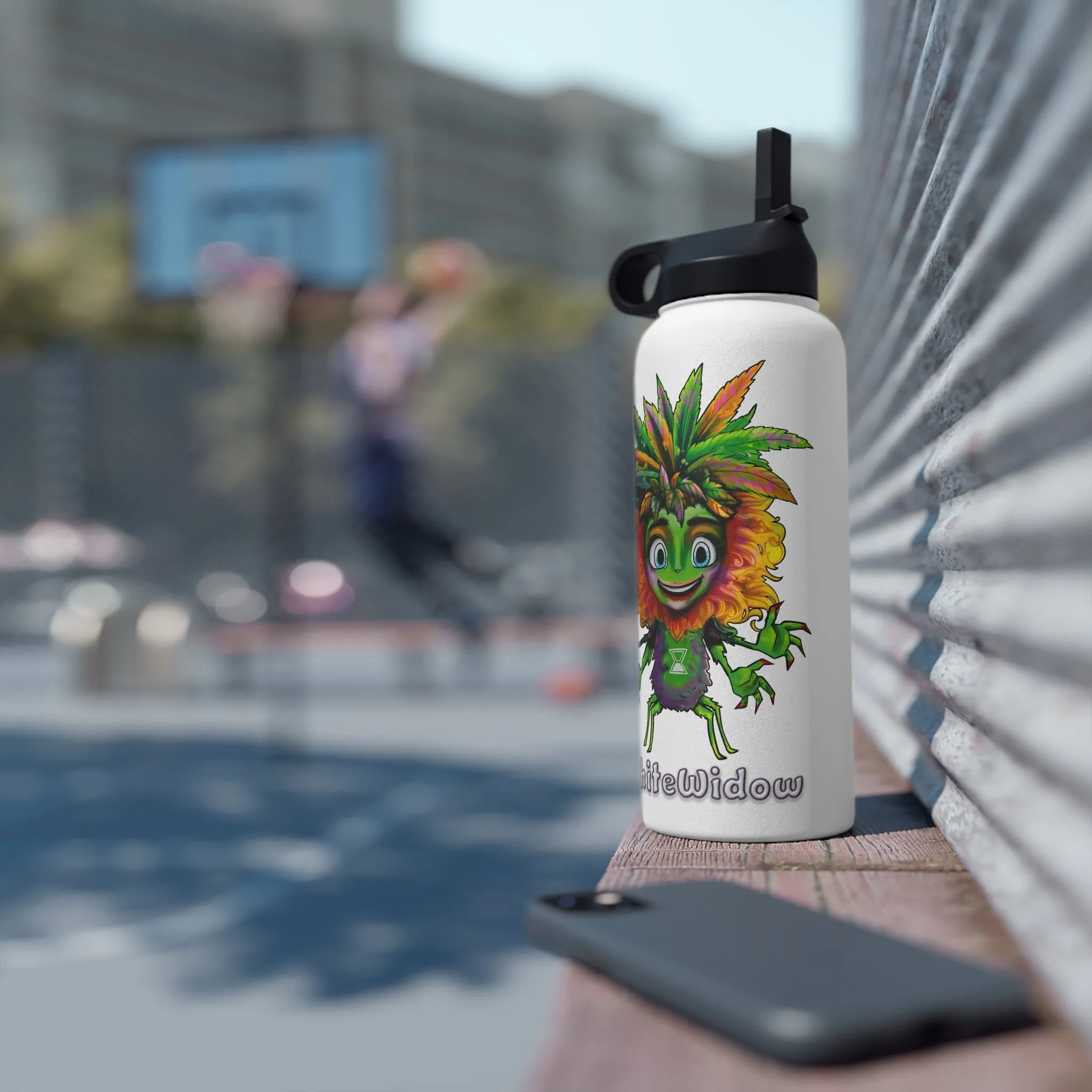 Water Bottle Stainless Steel - WhiteWidow