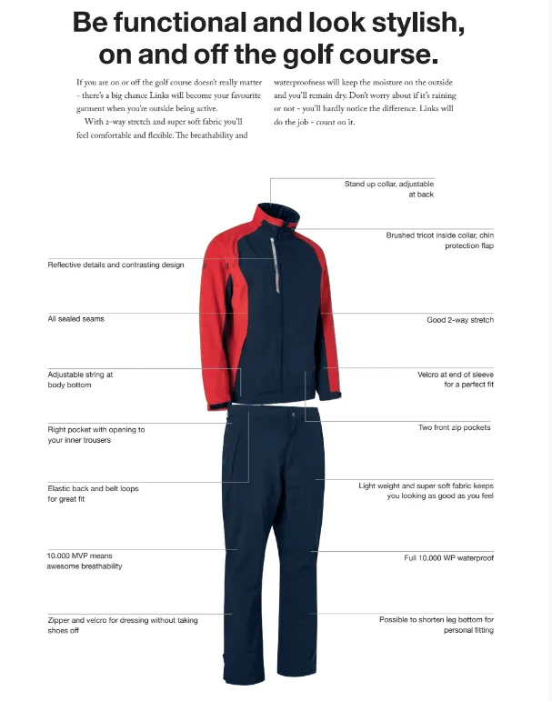 Women Links rain trousers