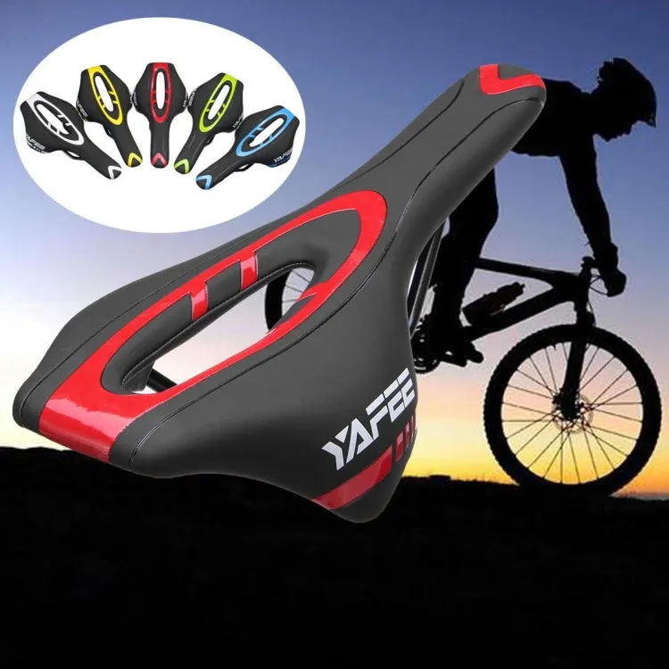YAFEE Mountain Bike Saddle Mountain Bike Seat Hollow Bicycle Seat(Blue)