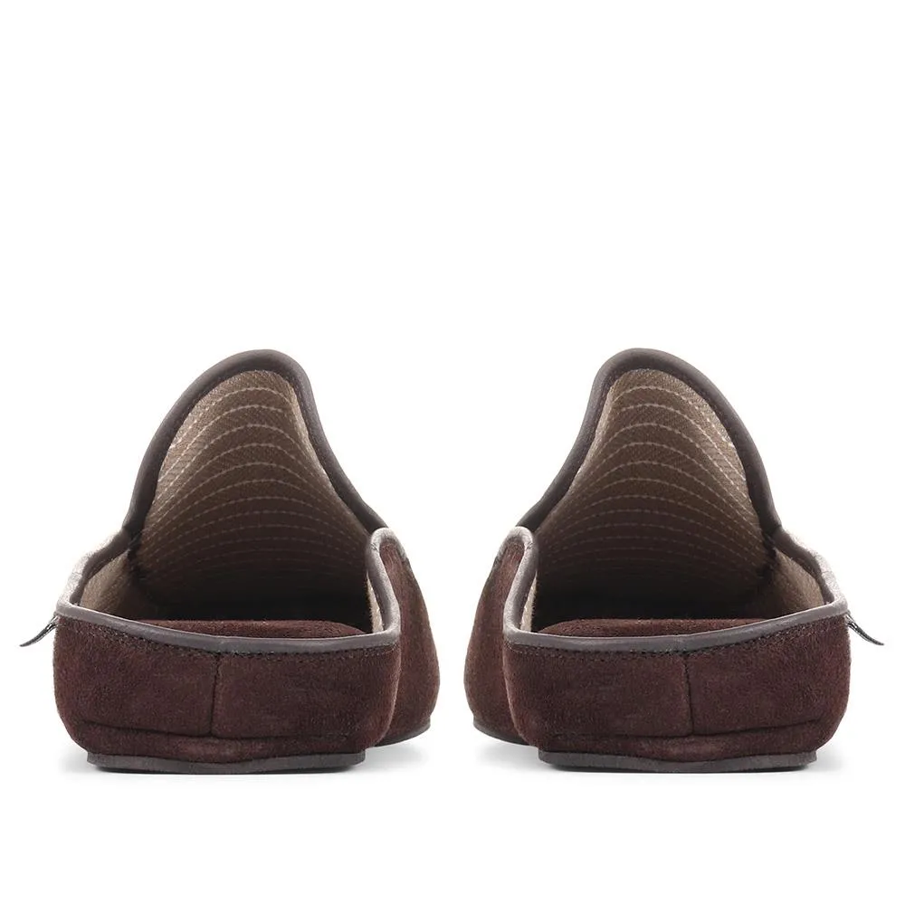 Yarmouth Leather Moccasin Slippers - YARMOUTH / 323 048