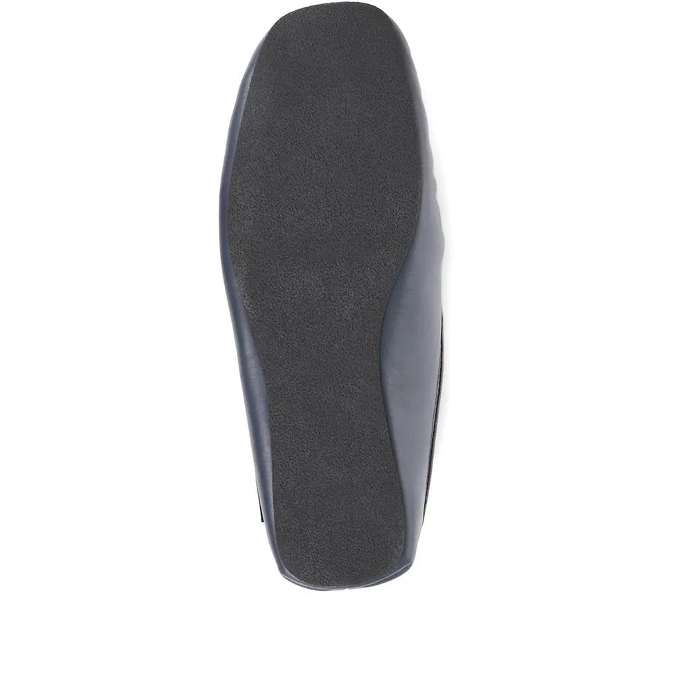 Yarmouth Leather Moccasin Slippers - YARMOUTH / 323 048