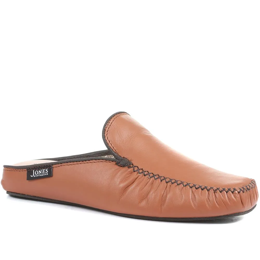 Yarmouth Leather Moccasin Slippers - YARMOUTH / 323 048