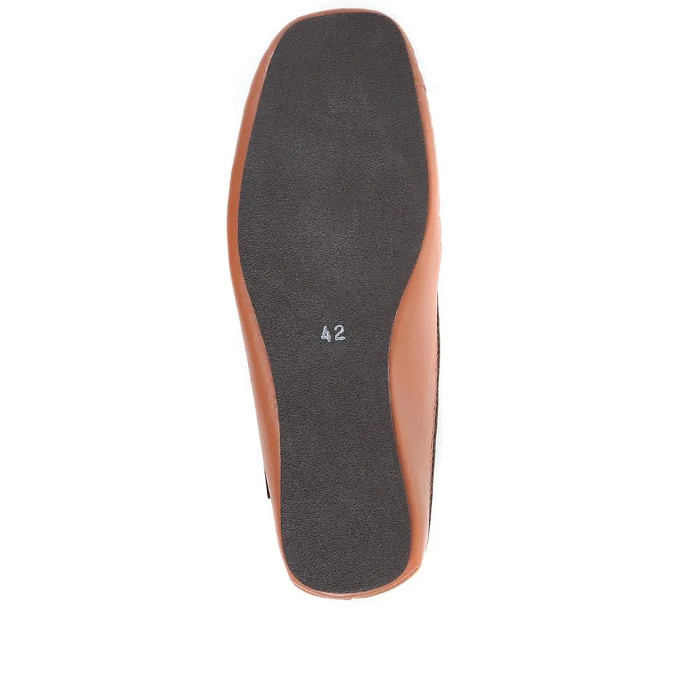 Yarmouth Leather Moccasin Slippers - YARMOUTH / 323 048